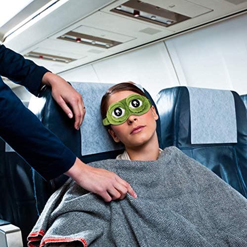 SwirlColor Frog Eye Mask, 3D Sleep Mask with Adjustable Strap for Kids & Adults, Funny Cartoon Blindfold for Travel and Comfortable Rest 1pcs — view 2