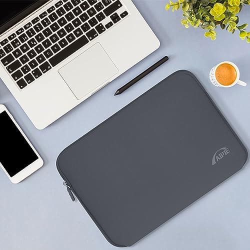 AIPIE Laptop Sleeve 14 14.2 Inch Bump Absorb Laptop Case 13.58x9.65x1 Inches Durable Cover Compatible with Asus, Dell, HP, Lenovo Thinkpad Ideapad Chromebook Ultrabook Surface Gaming PC, Gray — view 4