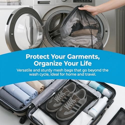 3 Pcs Mesh Laundry Bags for Washing Machine, Washing Bags for Laundrys — view 5