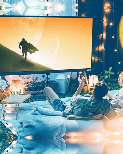 ABIS 100 Inch Tripod Projector Screen, 2K/8K Ultra HD 16:9 Outdoor/indoor Projector Screen with Front Projections | Perfect for Home Theatre, Travel, Classrooms, Offices — view 6