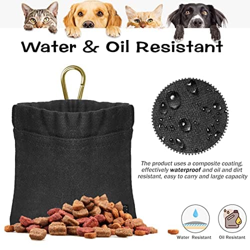 Sheryl&Rain Dog Treat Pouch, Dog Treat Bag with Carabiner, Magnetic Closure — view 2