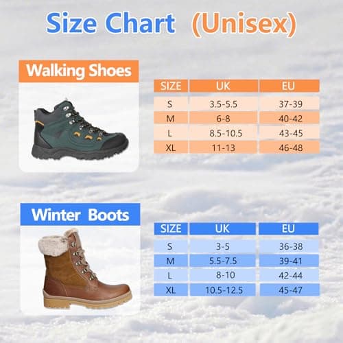 SYNYOUR Crampons, Ice Grips for Shoes and Boots, Silicone Stainless Steel Ice Cleats for Winter Hiking Walking Climbing Ice Fishing, Grippers Shoe Spikes Grips Traction, Unisex Snow Grips, XL — view 2