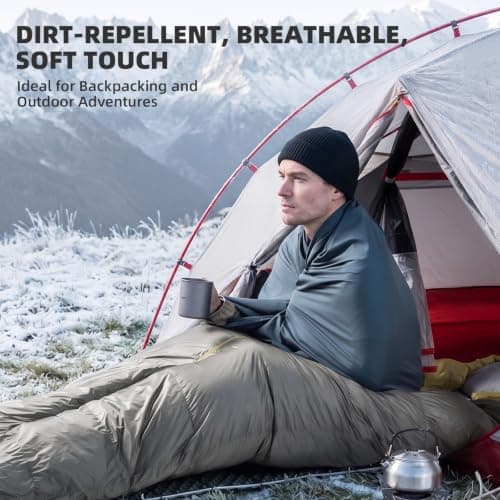 BISINNA Ultralight Sleeping Bag Liner 300g Compact Small pack size — view 2