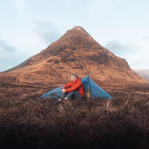 OEX Phoxx I Ultralite Tent for 1 Person with Porch Area, 1 Man, Ultra Lightweight, Compact Pack Size, Easy to Pitch, Single Pole, Backpacking, Hiking, Weekend Trips, Wild Camping, 1500mm HH, Blue — view 6