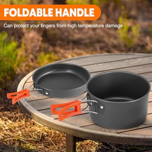 Camping Cooking Set with Storage Bag for Picnic Hiking — view 4