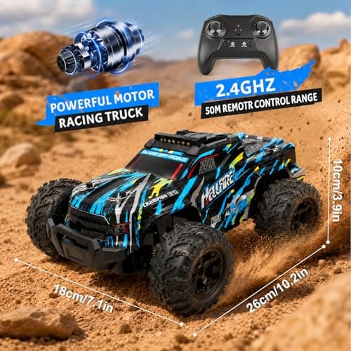 MOJINO Remote Control Cars 1:18, 22km/h High Speed RC Car Toy Truck — view 5