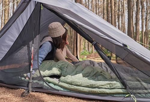 Nature Link Ultralight Backpacking Sleeping Bag 1.77lbs, Warm Weather Sleeping Bag 50℉-63℉, Nylon Shell and Lining, Waterproof, Compact and Lightweight for Backpacking Camping Hiking — view 5