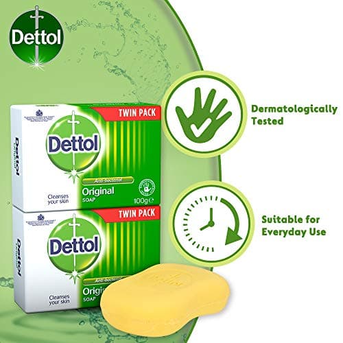 Dettol Original Antibacterial Soap Bar, For Everyday Use, 2 Pack — view 3