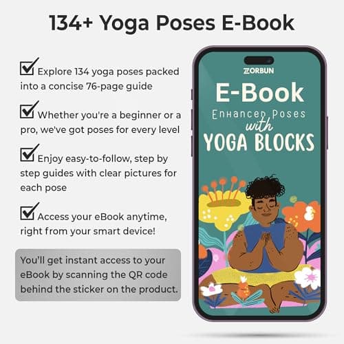 Yoga Block Set of 2 - High Density EVA Foam Blocks - Mint Green Anti-Slip Yoga Brick with eBook - Perfect for Pilates, Exercise, & Meditation — view 2