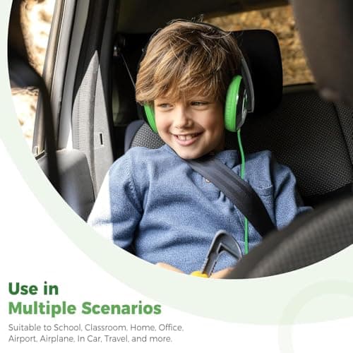 rockpapa 2 Pcs Foldable Kids Headphones Wired for School with 3.5mm Cord — view 3