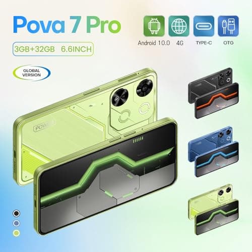 JoyHandy 4G Mobile Phone with 6.6-inch HD Display, 32 GB ROM (256 GB Expansion), Android 10.0, Dual SIM Dual Camera,GPS/WiFi/OTG/Face Unlock Smartphone (Green) — view 2