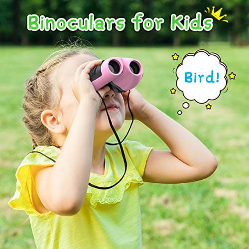 EUTOYZ 4-10yet Olds Binocular, Outdoor Toys Boys Girls Pink, Stocking Pink fillers Child gifts — view 2