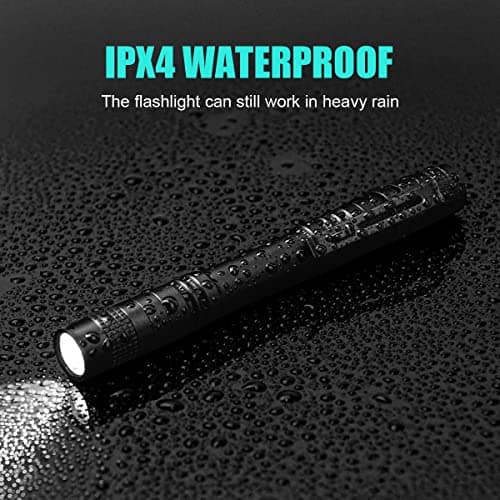 flintronic Pocket LED Torch Light Flashlight, 2pcs Pen Light Tactical Flashlight, Mini Portable, Waterproof, Anti-Skid wear, 200 Lumens for Household, Workshop, Inspection, Work, Repair — view 3