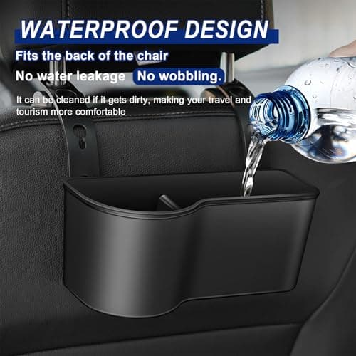 2 in 1 Car Seat Back Organizer,Adjustable Cup Rack Car Drink Holders — view 5
