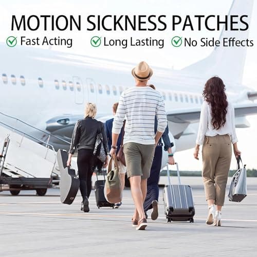 Motion Sickness Patches, 36PCS Travel Sickness Patches for Nausea & Vomiting Improve on Car, Boat, Cruise, Airplane Trips — view 6