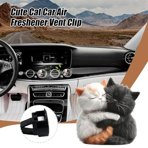 Air Freshener Car Vent Clips Cute Cat Decorative Vent Fan Odor Eliminator — view 2