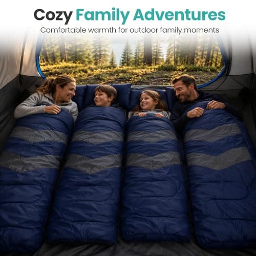 Trimming Shop 4 Season Waterproof Backpacking Sleeping Bag 6ft - Navy — view 4