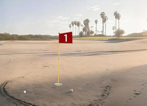 HH-GOLF Mini Golf Course for Beach Backyard Putting Game, 2 Adjustable Putters, 2 Golf Flags & Putting Hole Cups, 2 Balls, 1 Digger and 1 Travel Bag — view 6