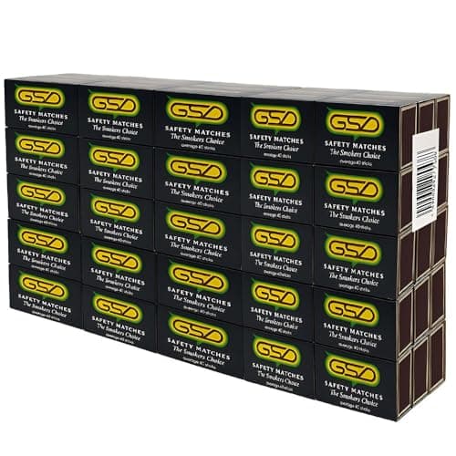 100 Boxes of Safety Matches (10 Packs of 10 Boxes) for Cooking, Candles, BBQ & Emergency Use, Reliable Fire Starters, Camping Matches for Wood Burners, Fire Pits & Ovens - by ANGIX