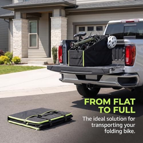Folding Cycle Transport Box Bike Travel Bag,Large, Without Wheel,80X55X45CM — view 3