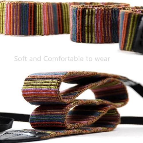 YMTHamaz3 Camera Strap for Womens Photographers,Bohemia Vintage Cute Weave Strap For DSLR Camera Lanyard or Soft and Comfortable Binoculars Strap — view 2