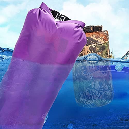 IBLUELOVER Waterproof Dry Bag 15L Floating Dry Sack Roll Top Dry Compression Sack Keeps Phone Gears Dry for Travel Camping Swimming Kayaking Boating Canoeing Rafting Snowboarding — view 2