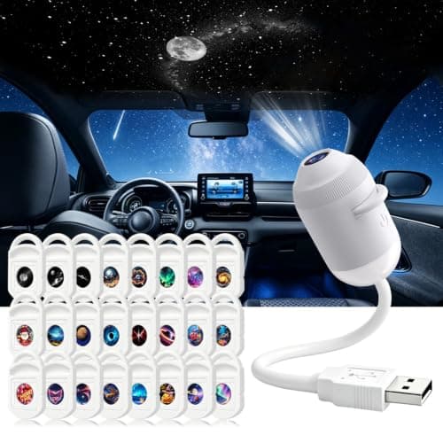 5D HD Smart Dynamic Holographic Galaxy Sky Projector Night Light (24 Films) — view 4