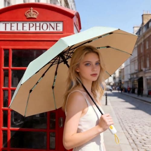 Windproof Strong Automatic Folding Travel Premium Large Umbrella for Rain — view 6