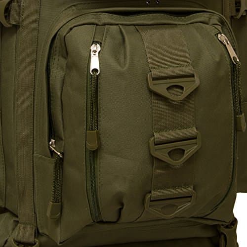 Andes Olive Green Ramada 120L Extra Large Hiking Camping Backpack/Rucksack Luggage Bag — view 4