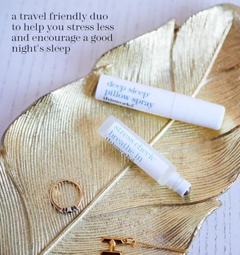 This Works Choose Sleep Gift Set - Travel Size Kit with Soothing Duo of Deep Sleep Pillow Spray and Stress Check Roll On for Relaxation - Self Care and Sleep Gifts for Women — view 2