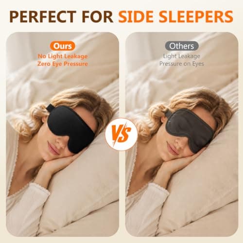 Sleep Mask with Earplugs, 3D Blackout Eye Mask for Sleeping and Travel — view 5