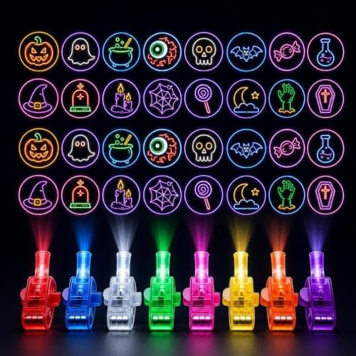 36pc Halloween Finger Projector Lights for Kids Mini Pattern Projector