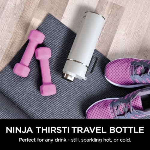 Ninja Thirsti Water Bottle and Flask 700 ML with Leak-Proof Lid, White — view 2