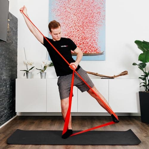 Kintex Fitness Band 2.5m x 15cm Exercise Band 7 Strengths 100% Latex Portable Training Band — view 6