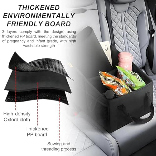 SHILIUZHI Car Organiser,Car Seat Organizer,Front And Rear Seat Storage Compartment.Fits Toys,Snacks,Cups,Books And Tissues,Keeps Your Cars Neat Clutter Free. — view 5