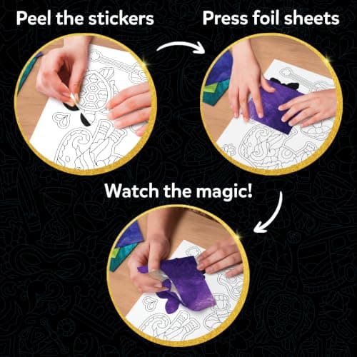 Skillmatics Foil Fun Pretty Patterns, Foil Art, Gift for Tweens & Adults — view 5