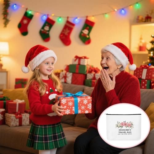 Grandma Mothers Day Presents Grandma Gifts for Grandma Birthday Gifts Great Grandmas Gift from Granddaughter Granny Gift from Grandchildren Grandmas Christmas Presents Cosmetic Bag for Women — view 6