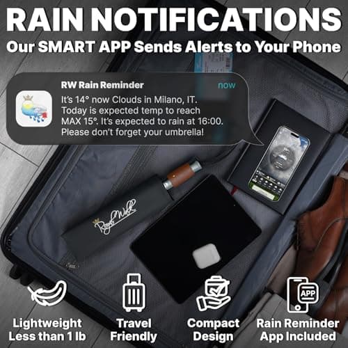 Royal Walk Folding Travel Compact Umbrella Windproof Strong for Men & Women — view 4