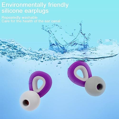 Kunoli Ear Plugs Noise Cancelling for Sleep, Earplugs for Work (Purple) — view 5