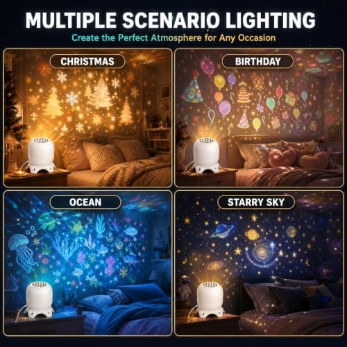 Galaxy Projector, Night Light Projector LED Light, Multiple Light Modes — view 4