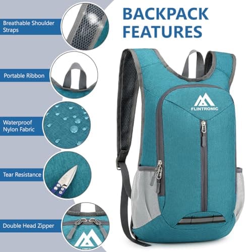 flintronic Foldable Backpack, Ultra Lightweight Rucksack, 16L Hiking Backpack, Unisex Packable Backpack For Men Women, Waterproof Travel Daypack For Outdoor Sport Biking Hiking Climbing — view 2