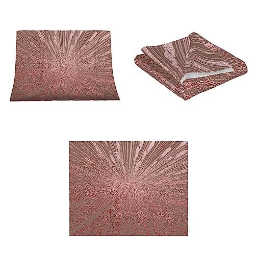 ASEELO 125x100cm Blanket Rose Gold Pink Fleece Blanket Sofa Throw for Bed and Couch Travel — view 5