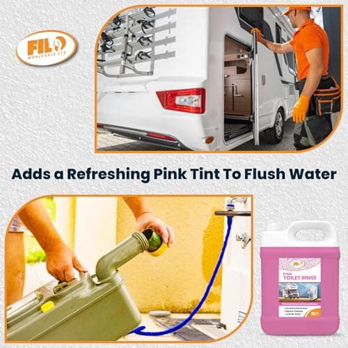 Filo Pink Toilet Rinse 2L, Concentrated Caravan Toilet Chemicals, Lavender Scent, Motorhome Fresh Flush Fluid, Eco Friendly Odour Eliminator for Portable Toilets — view 4