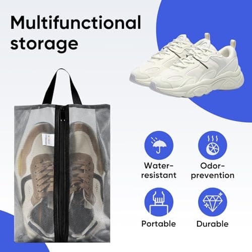 VUSIGN 2 Pack Shoe Bags for Travel, Regular Size — view 4