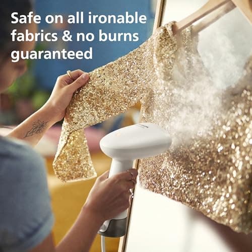 Philips Handheld Garment Steamer 1000 Series, Ready in Seconds, White — view 5