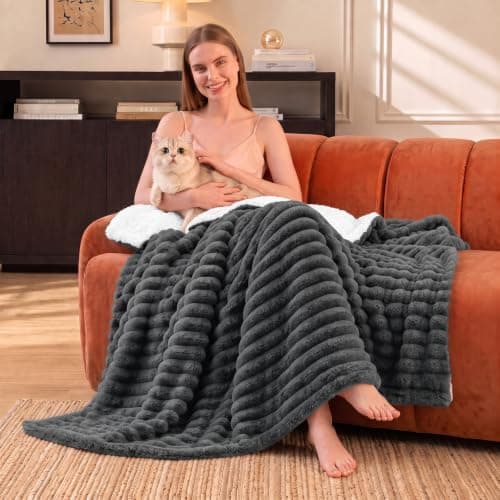 WAVVE Throw Blanket Grey Single 130x150 cm — view 2