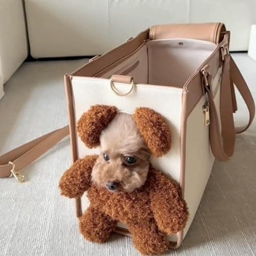 Bear Dog Carrier Bag, 2-in-1 Breathable Pet Tote for Small Dogs (M) — view 6