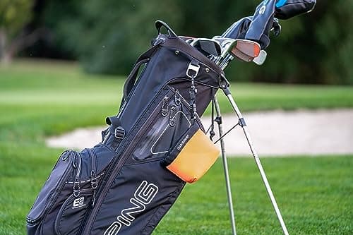 Club Scrub Golf Club and Golf Ball Cleaning Bag, Waterproof Liner, Neoprene Exterior, Detachable Clip, Machine Washable, Cleans Club Grooves, Orange — view 6