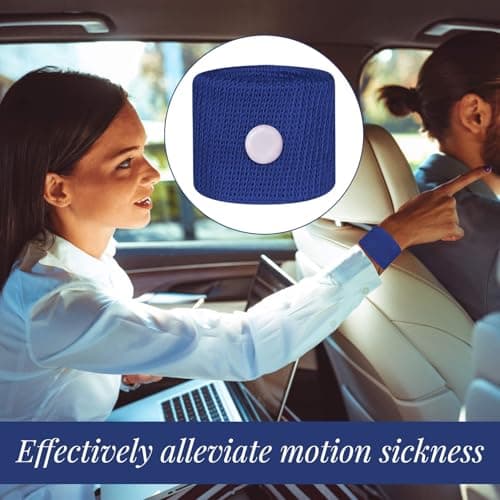 10 PCS Travel Sickness Bands,Sickness Bands for Adults,Sick Band for Kids,Pregnancy Travel Sick,Anti Sickness Wristbands Acupressure Nausea Relief Wristband for Car Sea — view 5