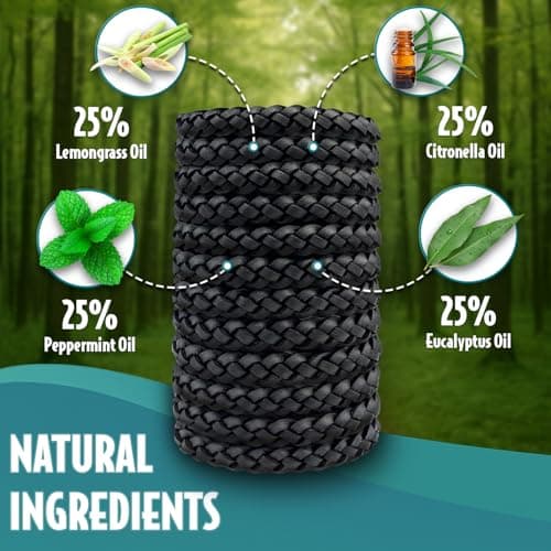 SC Products DEET Free Waterproof Anti Mosquito Repellent Bracelet (12-Pack) — view 2